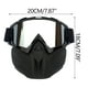 thumbnail image 5 of Gafas de Nieve para Casco de Motocicleta | Máscara de Esquí a Prueba de Viento, Antivaho y Anti-Uv con Cubrebocas Extraíble y Correas Ajustables | Ideal para Clima Frío, Ciclismo Al Aire Libre y Snow, 5 of 5