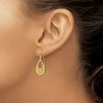thumbnail image 3 of Auriga Fine Jewelry 10K Yellow Gold D/C Dangle Earrings for Women (L- 1.14 inch, W- 0.49 inch), 3 of 6