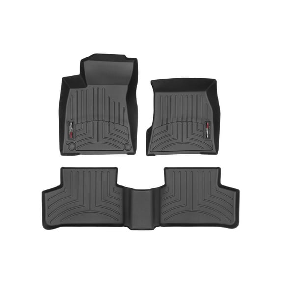 WeatherTech Custom Fit FloorLiners compatible with Mercedes AMG GLA 35 SUV, AMG GLA 45 SUV, GLA SUV - 1st & 2nd Row, Black