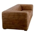 thumbnail image 3 of Moe's Home Collection Castle Top-Grain Leather Upholstered Sofa in Light Brown, 3 of 8