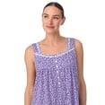 thumbnail image 3 of Aria Sleeveless 100% Cotton Nightgown with Pockets in 36",Women's Sizes XS-5X, 3 of 7