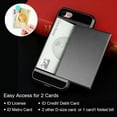 thumbnail image 3 of SOATUTO For iPhone SE 2nd Gen 2020 iPhone 8 Case iPhone 7 Phone Case with Card Holder Wallet Case Cover Shockproof Silicone TPU + Hard PC Full Protective For iPhone 7 8 SE 2022 4.7 inch - Black, 3 of 7