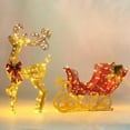 thumbnail image 6 of Joyfy 4 FT Reindeer Christmas Outdoor Yard Light Decorations,200 LED Lights Reindeer and Sleigh for Christmas Outside Lawn Decor,Warm White Light, 6 of 8