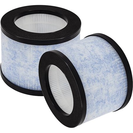 2 Pack MK01 TZ-K1 True HEPA Replacement Filters,Compatible with AROEVE MK01 MK06 MG01JH,Kloudi Air Cleaner Purifier DH-JH01,TZ-K1,Elechomes EPI081/EP1081,Intelabe EP1080 Air Purifier