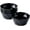 Black, variant on Bruntmor | Bake And Serve 6-Pack Geometric Matte 13 Oz Oven Safe Ceramic Cereal