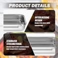 thumbnail image 5 of 3pcs Stainless Steel Breading Tray Set, Metal Food Trays for Marinating & Coating, Oven Safe Stackable, Local Warehouse Fast Shipping, 5 of 5