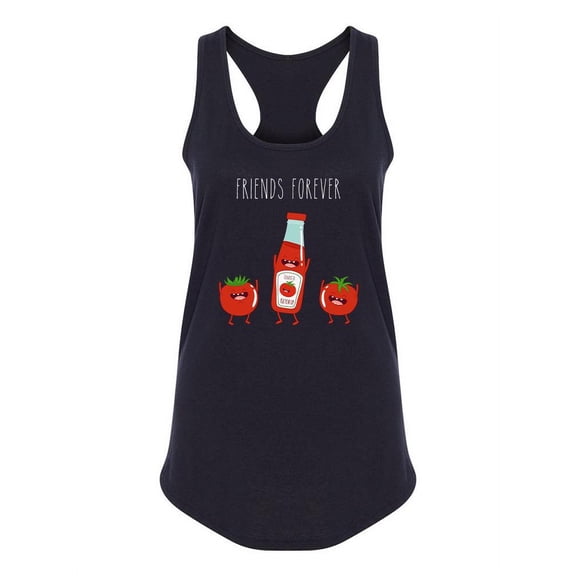 Ketchup And Tomatoes Friends Racerback Tank Women -Image by Shutterstock, Female x-Large