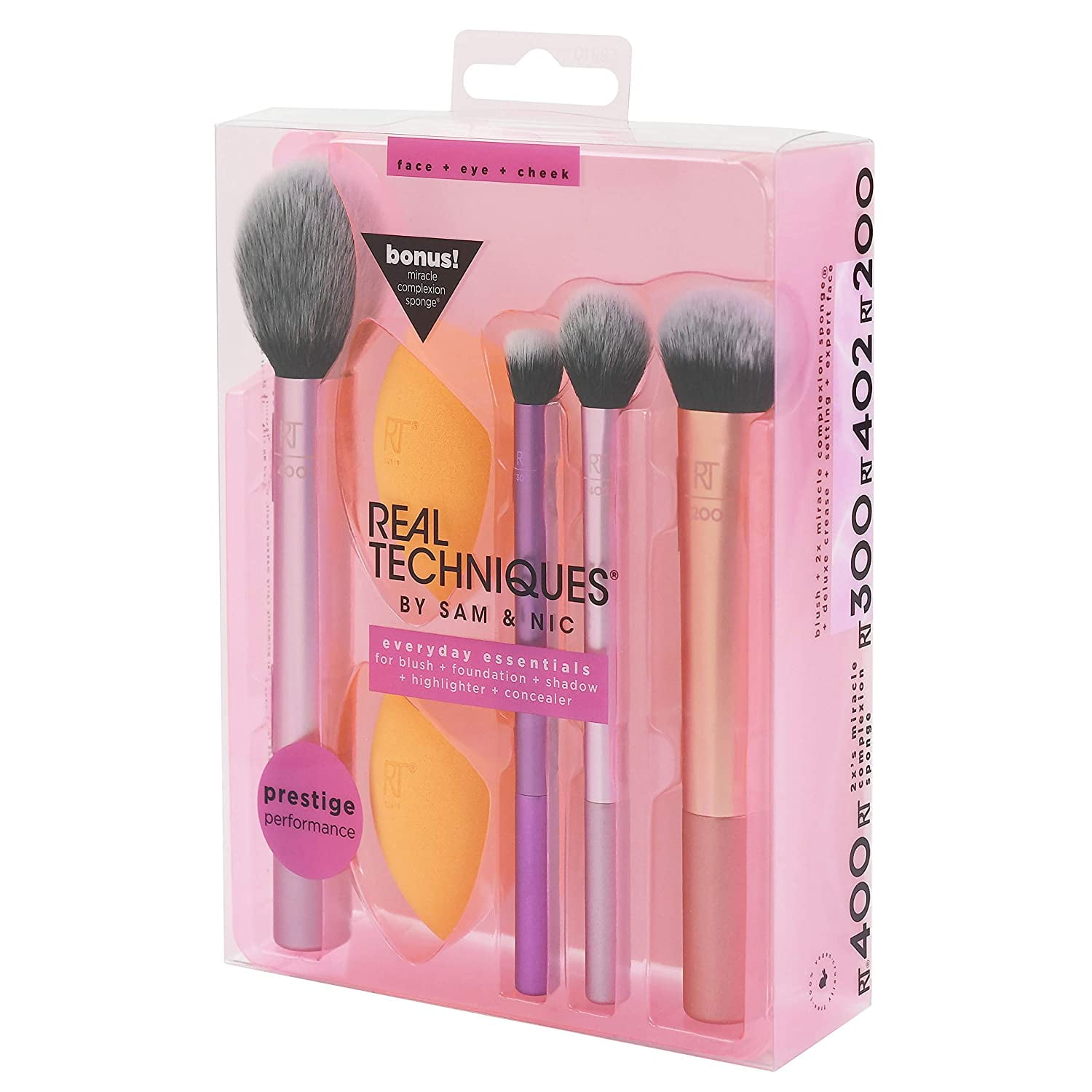 interferentie formeel nakoming Real Techniques Makeup Brush Set with 2 Sponge Blenders for Eyeshadow,  Foundation, Blush, and Concealer, Set of 6 - Walmart.com