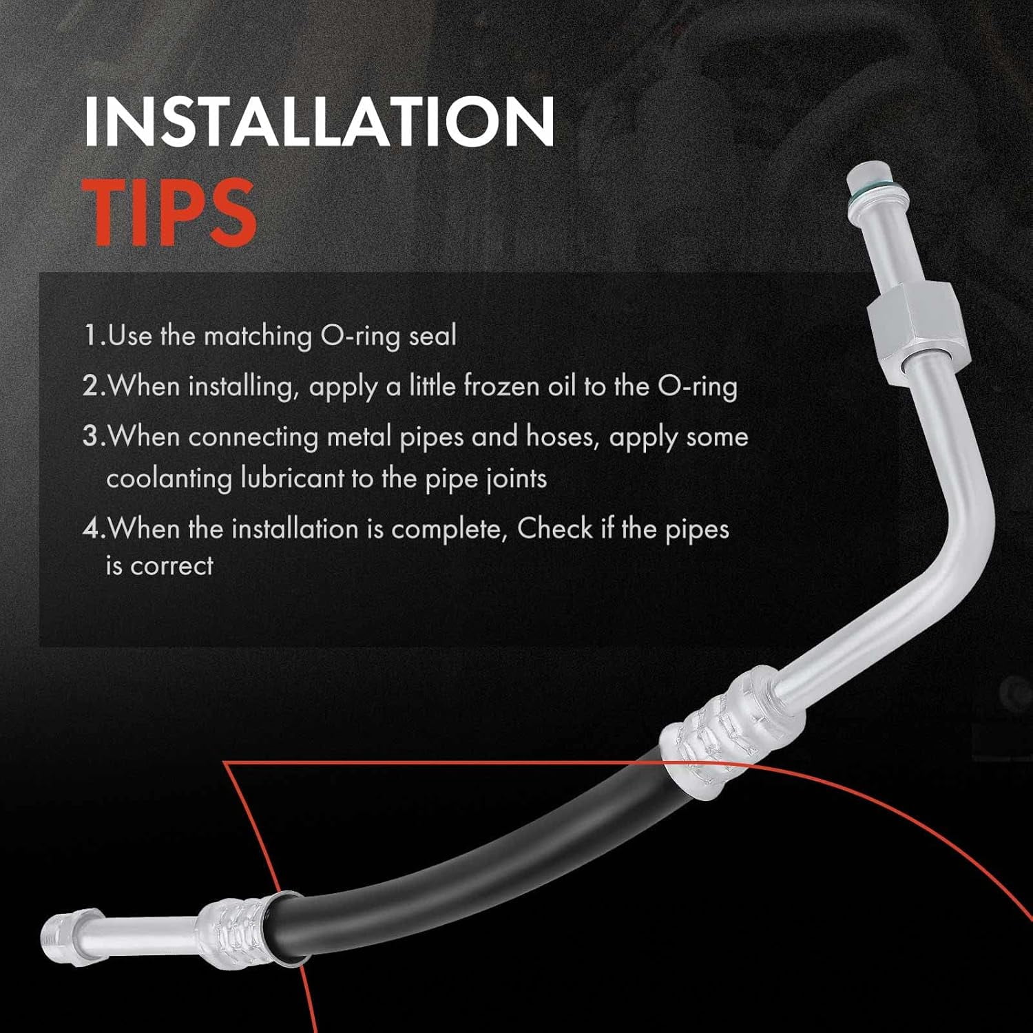 A-Premium A/C Liquid Line Hose Assembly Compatible with Ford E-150 E-250 Econoline Club Wagon Super Duty, Condenser to Evap, Without Orifice Tube