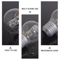 thumbnail image 2 of Oven Light Bulbs – 40 Watt Appliance Replacement Bulbs for Oven, Stove, Refrigerator, Microwave. Incandescent - High Temp E26/E27 Socket -Warm White - 630Lumens - Clear.2 Pack, 2 of 9