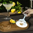thumbnail image 4 of Wooden Cocktail Rimmer Tray Without Bowl Dual Compartment Salt Sugar Rim Plate For Margarita Glass Home Bar Accessories Bartending Tools For Party Drinking And Entertainment, 4 of 6
