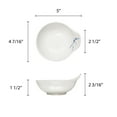 thumbnail image 2 of Excellante Blue bamboo melamine dinnerware collection 6 oz, 4 1/2" saucer, comes in dozen, 2 of 2