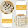 thumbnail image 3 of DWVO Kitchen Storage Cart with Power Outlets, Rolling Kitchen Island with Storage Shelves and Drawers, off-White, 3 of 10