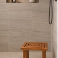 thumbnail image 7 of Rutledge & King Teak Shower Bench - Indoor/Outdoor Shower Stool - Serenity, 7 of 7