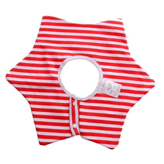 Baberos para Bebés Y Niños Pequeños Niños Niña Saliva Alimentación Toalla de Guardería Flor Pinny - Rojo Baoblaze Baberos para bebés