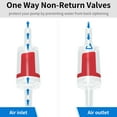 thumbnail image 3 of Aquaneat Aquarium Check Valve, Air Pump One Way Non Return Valve, Red, 10pcs, 3 of 4