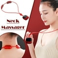 thumbnail image 2 of Portable Cervical Spine Massager with Hot Compress, EMS Dual-Pulse Technology for Neck & Shoulder Pain Relief, Relaxation & Deep Tissue Massage (Red), 2 of 8
