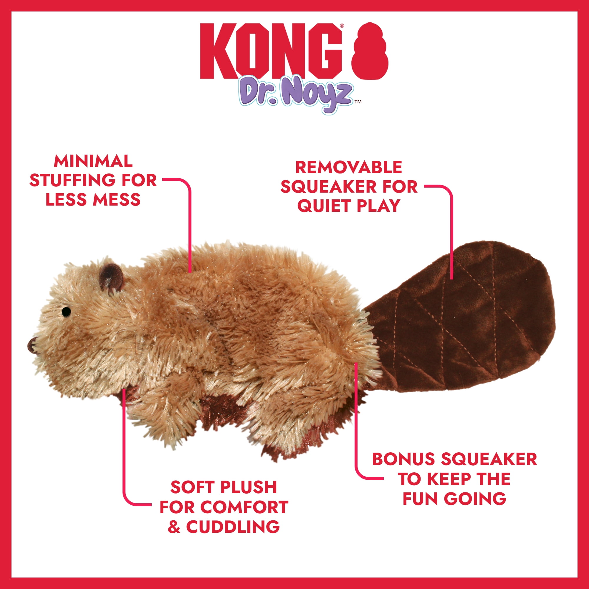 レジンヘアゴム、びっくり！キジトラ猫ちゃんとハスキー犬・再販不可 KONG® Dr.Noyz Dog Toy with Squeaker, Beaver, Small for Dogs Up to