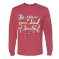 thumbnail image 2 of Positivity saying Pop Culture Mens Long Sleeve Shirt, Vintage Heather Red, 2XL, 2 of 3