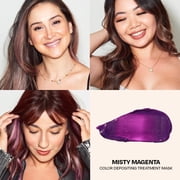 oVertone Color Depositing Semi-Permanent Hair Dye Conditioner - 8 oz For All Hair Types & Color-Treated Hair, Moisturizing Shea Butter & Coconut Oil - Vegan & Cruelty-Free, Misty Magenta