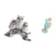 thumbnail image 5 of Figura de resina moderna de búho y dama playera, adorno de mesa para sala de estar, oficina, armario, mesita de noche, colección decorativa, 5 of 8