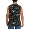 thumbnail image 4 of Haiem Men's Cool Sports Car Print Tank Tops Summer Sleeveless Cut Off Workout T-Shirts Fitness Vest Athletic Undershirts-Medium, 4 of 8