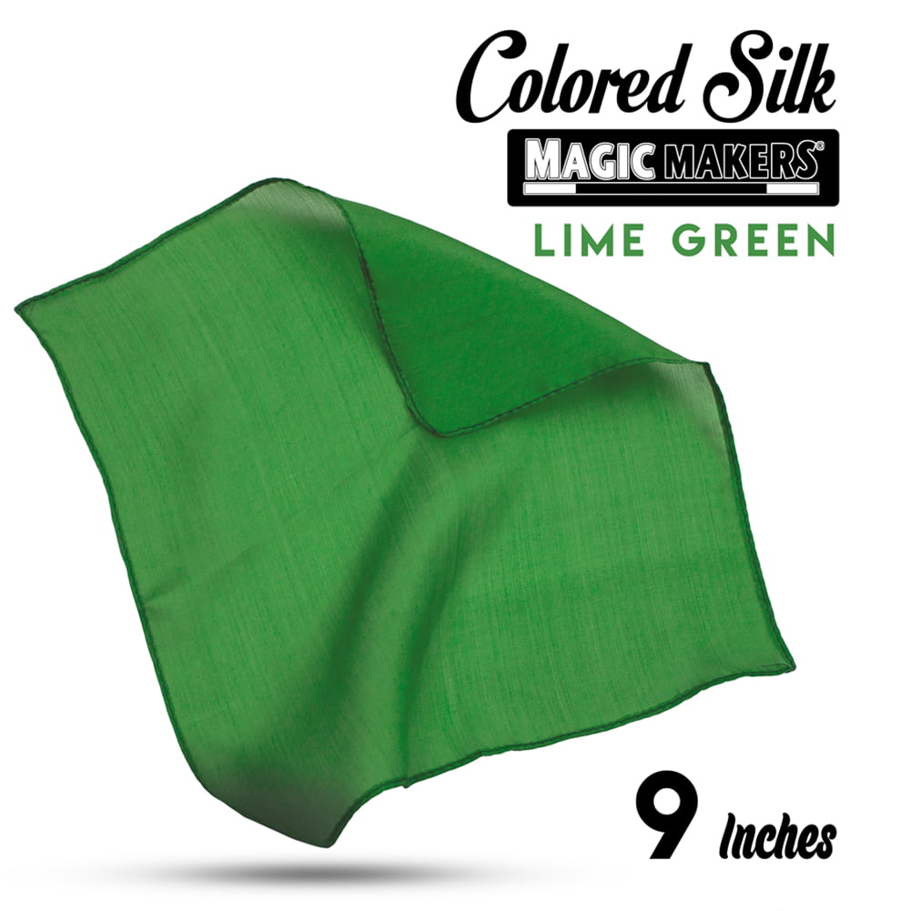 Green Magic Makers Professional Grade 9 Inch Magicians Silk 