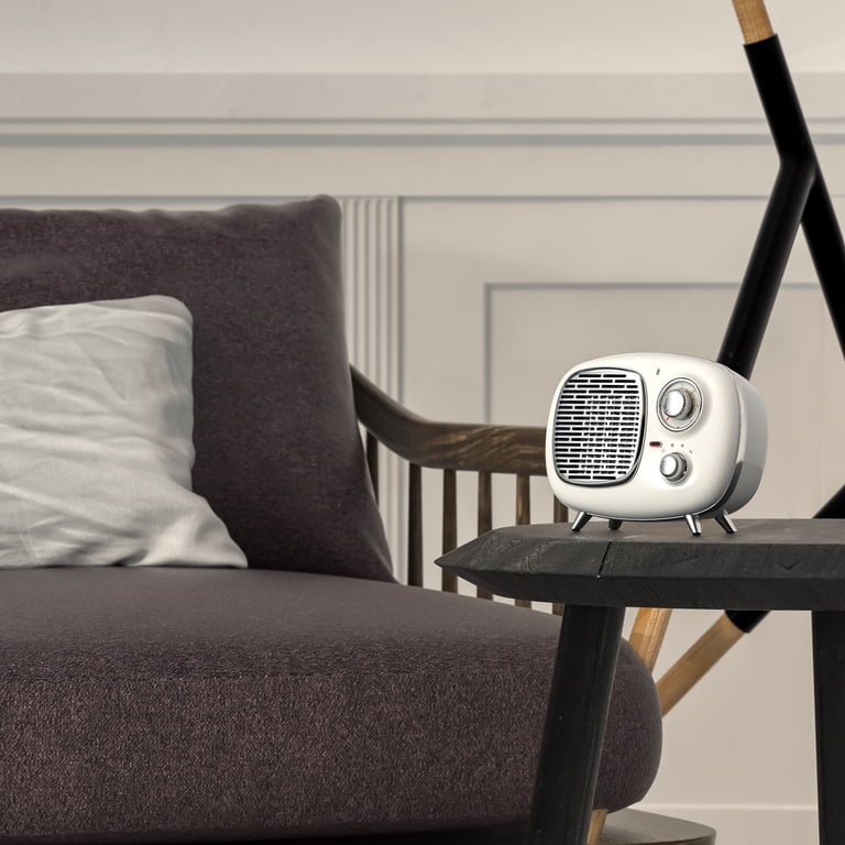 Better homes gardens White Retro Heater 1500W Indoor White BHD036152455159  - Walmart.com