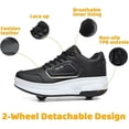 thumbnail image 2 of Cyiecw Roller Skate Shoes for Kids Boys Girls Rechargeable Wheels Sneakers Fashion Roller Wheeled, 2 of 6