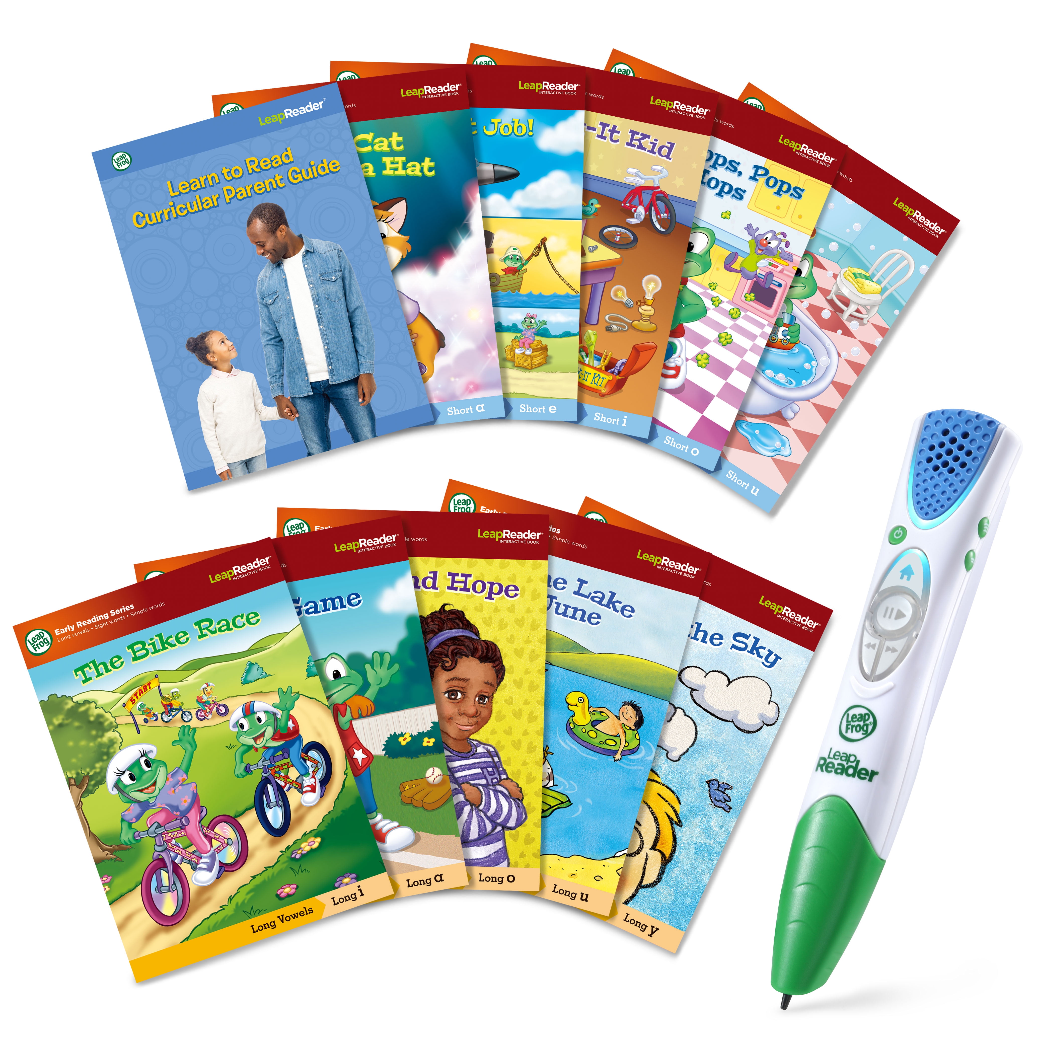 Plaatsen Zuiver Voorman LeapFrog LeapReader Learn-to-Read 10-Book Mega Pack, Stylus Included,  Reading Toy for Kids - Walmart.com
