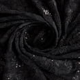 thumbnail image 2 of Zelouf Ryleigh Embroidery On Stretch Lace  , Sewing, DIY, Crafts Fabric by the Yard, Black, 10 Yard, 2 of 9