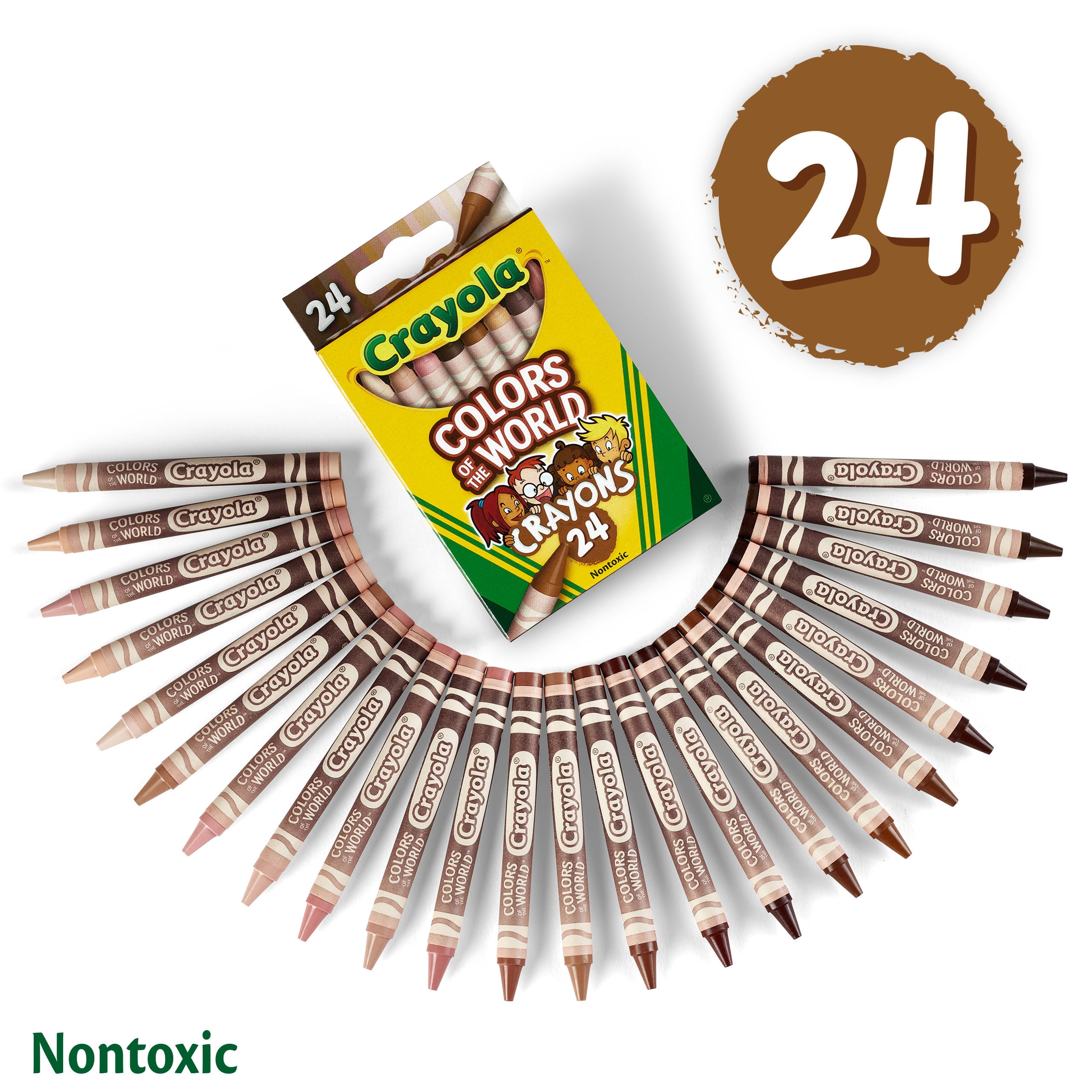 Ensemble de 24 crayons de cire