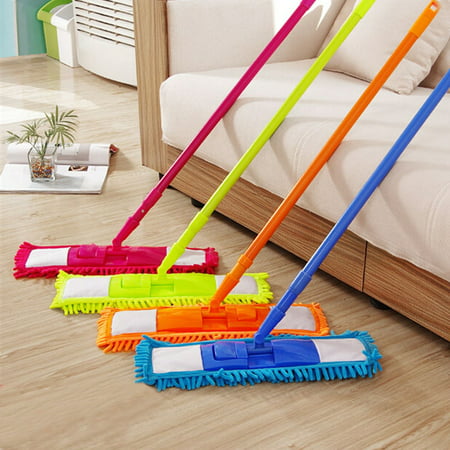 Meigar Microfiber Super Absorbent Noodle Dust Mop Telescoping with Handle Telescoping Pole Floor Cleaner Hardwood Floor Laminate Cleaner Duster Sweeper All Surface