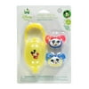 Disney Mickey Mouse "Giggles" 2-Pack Pacifiers with Case - yellow, one size