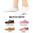 thumbnail image 6 of No Show Socks Women Low Socks Non Slip Flat Boat Line 4/8 Pairs, 6 of 14