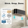 thumbnail image 3 of UV Toothbrush Sanitizer Holder for 4 | Wall Mounted Toothbrush Holder for Bathroom with Fan Drying | USB Rechargeable Toothbrush Cleaner & Sterilizer, No Drill Install, Modern Design (White), 3 of 3
