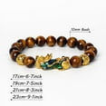 thumbnail image 3 of BONZEUS Feng Shui Black Obsidian Pi Xiu Bracelet - 10mm Dragon Mantra Beads - Unisex Lucky Wealth Amulet - Adjustable Stone Bracelet for Men & Women, 3 of 30