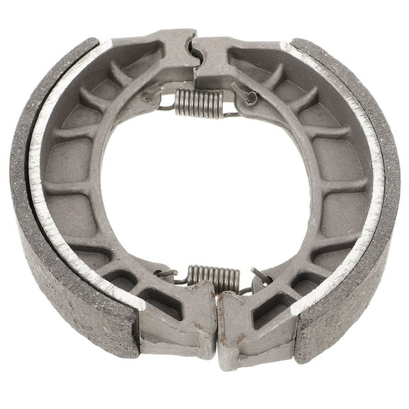 OFFIGAM Silver Metal Motorcycle Brake Shoes High-Performance Wide Compatibility Reliable Braking