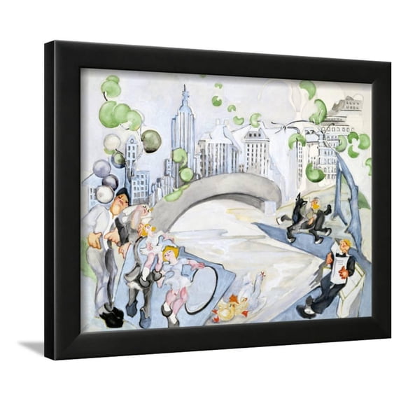 Central Park, Scenic Framed Art Print Wall Art by Zelda Fitzgerald Sold by Art.Com