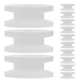 thumbnail image 1 of 20 poleas de plástico de alta precisión para proyectos educativos de bricolaje, aptas para modelos de coches y ejes de motor, ideales para pequeñas ruedas dentadas y correas de transmisión blancas, 1 of 7