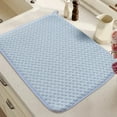 thumbnail image 2 of Qiangzon Kitchen Drying Mat, Super Absorbent Microfiber Dish Drainer for Countertops, Quick-Drying with Hanging Ring, Multi-Layer Design for Dishes and Utensils, Prevents Water Stains, 2 of 9