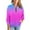 Purple, variant on jobturf Womens Bomber Jacket Holiday Lightweight Casual Outerwear Long Sleeve Going Out Tops Fall Spring Fashion Gradient Short Coats with Pockets