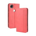 thumbnail image 1 of Compatible with Google Pixel 4A 4G Case Magnetic Closure Vintage Pattern PU Leather Wallet Cover with Card Slots-Red, 1 of 5