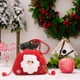 thumbnail image 4 of Bolsas de regalo navideñas con diseños de peluche en 3D - Bolsas reutilizables para guardar tela y regalar en Navidad - Bolsa de tela roja de 23x19 cm, 4 of 6