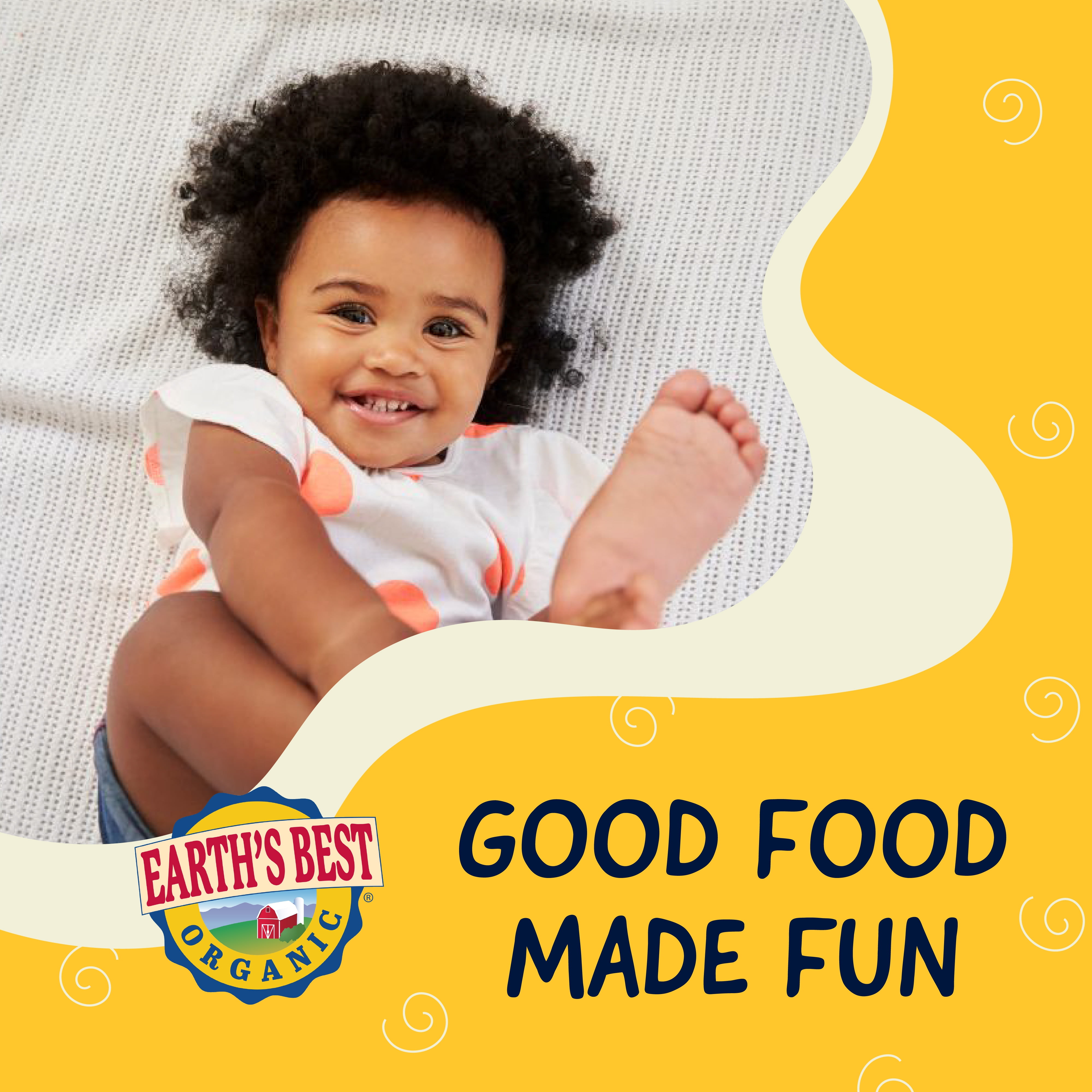 (6 pack) Earth's Best Organic Bone Support Toddler Food, Pear Mango Carrot Yogurt Smoothie, 4 oz Pouch