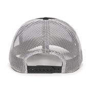 Outdoor Cap Blank Trucker Hat – Low Profile Structured Cotton Baseball Cap with Mesh Back, Adjustable Snapback, One Size, Black/White