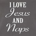 thumbnail image 5 of Wild Bobby I Love Jesus and Naps Inspirational/Christian Women Slim Fit Junior Tee, Dark Grey, X-Large, 5 of 5