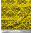 thumbnail image 1 of Soimoi Velvet Fabric Floral & Damask Ethnic Print Fabric by Yard 58 Inch Wide, 1 of 3