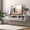 White, variant on YWEN Floating TV Stand Wall Mounted for 75 Inch TV, Wood TV Stand with Drop-Down Cabinets, Entertainment Center with Ample Storage, Media Console Table for Under TV Living Room Bedroom, Black