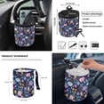 thumbnail image 4 of HUIACONG 12 Pcs Crushed Flower Interior Covers for Cars Front Car Seat Protector Steering Wheel Cover Car Seat Belt Pad Rearview Mirror Cover Cup Coasters All Season, 4 of 6